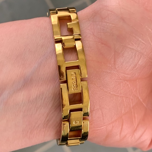 Authentic Guess Gold Tone Embellished Watch main image 6